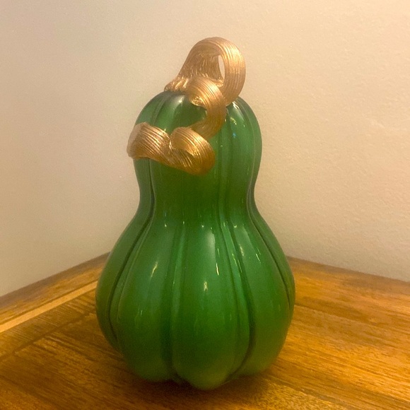 Handblown Glass Pumpkin New - Picture 2 of 9